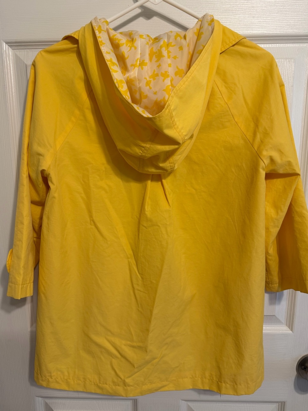 Tulle Anthropologie Yellow Rain Coat S EUC - Picture 2 of 5